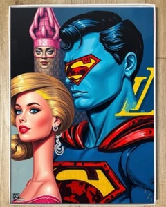 Pop Art Gaming Street Art SIGNED 1/1 ART POSTER Print CleverVision Art Labs OOAK - Picture 1 of 1