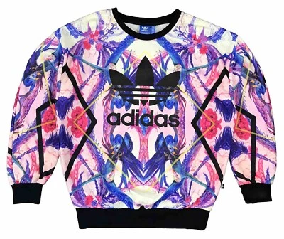 Adidas Originales Mujer Florera Trifolio Pájaro Exótico Cuello Redondo Sudadera G2U Foto 1 de 4