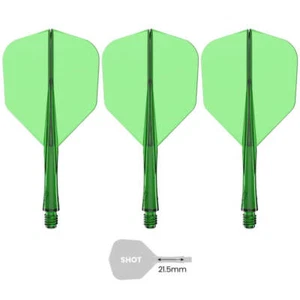 Caliburn Short NO6 SUP integrierte Dart Flights und Vorbauten. Grün - Bild 1 von 2