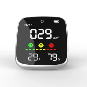 Portable USB Rechargeable PM2.5 Multifunctional Thermohygrometer H7Z2 - Picture 1 of 10