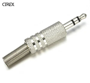 3.5mm 3 Pole Stereo Audio Male Jack Plug Connector Solder Part For Headphone - Picture 1 of 3
