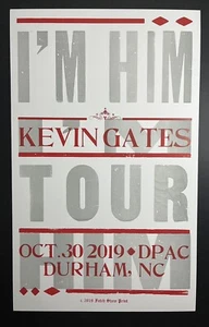 Impresión Hatch Show 2019.10.30 ~ I'm Him ~ I'm Kevin Gates Tour @ DPAC Durham NC - Imagen 1 de 1