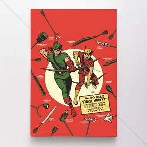 Green Arrow Poster Canvas DC Comic Book Cover Art Print #57734 - Bild 1 von 4