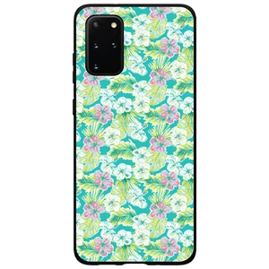 Hard Case Cover for Samsung Galaxy S Preppy Green Pink White Flowers - Picture 1 of 6