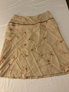 Dressbarn brauner Rock ~ geblümt ~ Damen 16 - Bild 1 von 10
