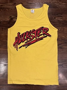 Vintage Y2K Hulk Hogan Hulkster Tank Top Gelb S T-Shirt Wrestling Small - Bild 1 von 8