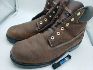 DEER STAGS tm COMFORT FOOTWEAR MEN BROWN LEATHER THERMOLITE WATERPROOF SIZE 13 W - Picture 1 of 7