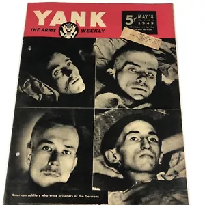 May 1945 Yank Magazine American POWs in Germany Limburg plus Ernie Pile article - Picture 1 of 24