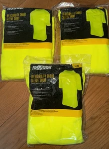 3 Large Maximum Safety Hi Visibility Short Sleeve Short, ANSI - Bild 1 von 3