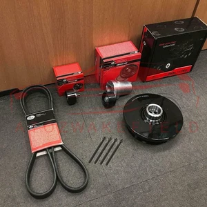 FOR BMW X5 E70 3.0d 40d 30d CRANKSHAFT TVD PULLEY TENSIONERS DRIVE BELT N57D30 - Picture 1 of 9