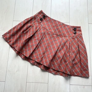 Burberry Blue Label Nova Check Short Skirt Orange 38/M(US:S) 83291c - Picture 1 of 24