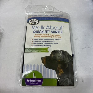 Four Paws Walk-About Quick-Fit verstellbarer Hundemaulkorb für große Hunde, waschbar... - Bild 1 von 2