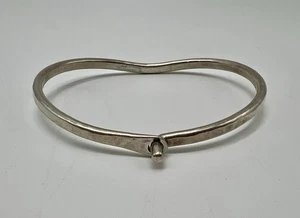 Vintage gehämmert Sterlingsilber Manschette von Simpson passt bis zu 6,5" 15,48 Gramm - Bild 1 von 7