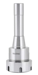 R8 Shank Er40 Collet Chuck, 7/16'' -20 Drawbar End, Max T.I.R. 0.0002'' O.D t... - Picture 1 of 9