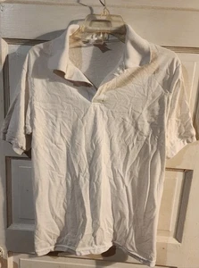 Hanes Herren Small Weiß Kurzarm Polo Golf Shirt - Bild 1 von 2