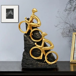 Bicicleta de Montaña Estatua Ciclista Regalos para Entusiastas de la Bicicleta Decoración de Carrera... - Imagen 1 de 6