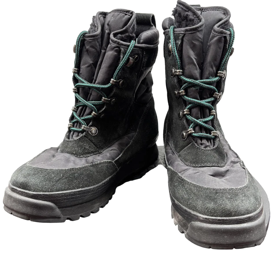 LL Bean Botas Niños Talla 8M Negro Aislante Invierno Nieve Gamuza Cuero Impermeables Foto 1 de 4