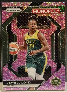 2024 Panini Prizm Monopoly - JEWELL LOYD - Storm - Pink Millionaire Shimmer - /5 - Foto 1 di 2