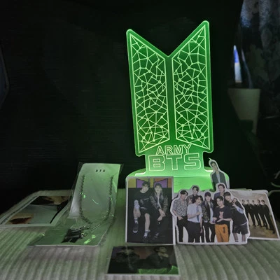 BTS LED color changing night light. Bangtan ARMY gift. USB or battery - Image 1 of 4