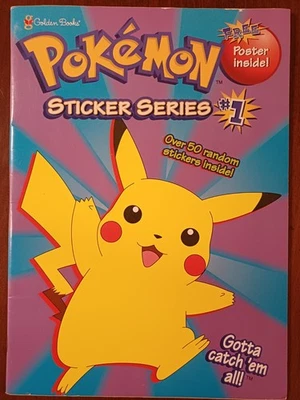 VINTAGE Pokemon Sticker Series #1 Book Complete with All Stickers and Poster Foto 1 de 4