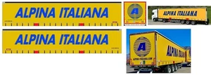 Nuova Grafica adesiva "Alpina ltaliana" frigo Herpa 1/87 - Foto 1 di 1