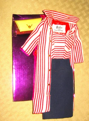 REPRODUCCIÓN VINTAGE 3 COLA DE CABALLO BARBIE ROPA VAINA VESTIDO ABRIGO REPRO LOTE COMO NUEVO Foto 1 de 2