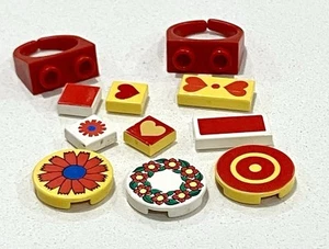 Vintage Lego Scala Jewellery Set From 1979 2 Rings And Multiple Tiles. RARE! - Picture 1 of 4