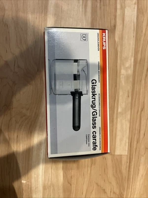 NUEVA JARRA KRUPS ~ De colección Olla Vidrio Repuesto Máquina Espresso 4 Tazas Blanco Foto 1 de 4