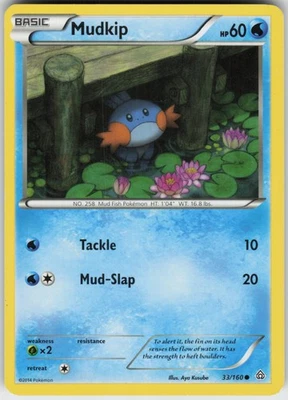 Damaged Regular Mudkip 33/160 Common XY - Primal Clash - Image 1 of 2
