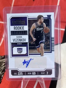 2023-24 Panini Contenders #150 Sasha Vezenkov ROOKIE Ticket Auto - Bild 1 von 3