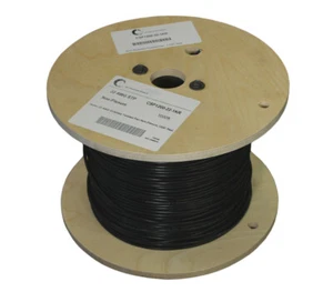 Shielded Twisted Pair 22AWG/2 Conductor Black PER FOOT - Picture 1 of 2