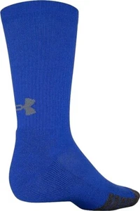 Under Armor, Royal Blue, Performance Tech Crew Socks, Mens Size 12-16 - Picture 1 of 3