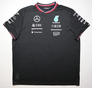 MERCEDES AMG PETRONAS F1 TEAM 2024 RACING SHIRT JERSEY KIT BLACK STICHD MENS 2XL - Picture 1 of 14