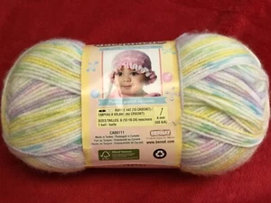 Bernat Yarn Baby Jacquards Color Easter Basket New 3.5 oz skein Soft Pastels - Picture 1 of 4