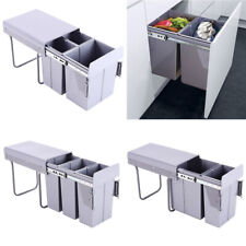 30L 40L Pull Out Waste Bin Kitchen Cupboard Cabinet Front Fixing Recycle Bin