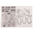  2 Pcs Easy to Clean Stamp Card Making Christmas Die Set Pearlescent