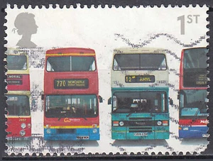 Reino Unido Inglaterra sellado coche autobús de dos pisos transporte / 1990 - Imagen 1 de 1