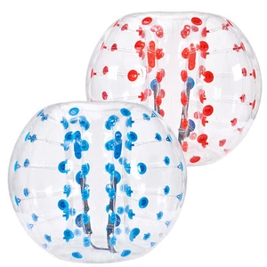 VEVOR 2 x 1,5m Bumper Ball Bubble Soccer Zorb Aufblasbarer Stoßball Blau + Rot - Bild 1 von 12