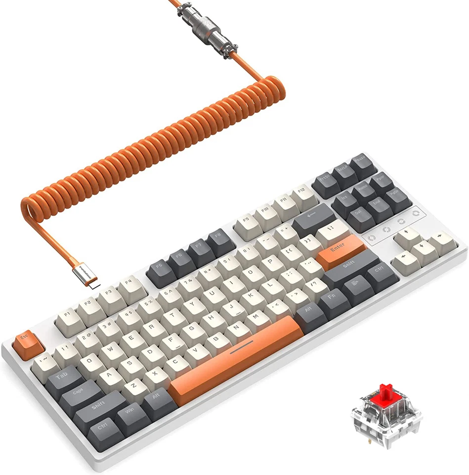 75% Mechanische Gaming-Tastatur TKL Triple Mode 2.4GHz/BT 5.0/Type-C RGB Backlit - Bild 1 von 4