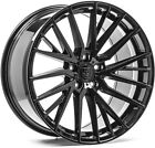 Alloy Wheels 20&quot; Axe EX40 Black Polished Face For Audi S8 [D3] 06-10