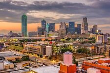 Dallas skyline canvas, Dallas Texas art, Dallas skyline, Dallas Texas wall art,