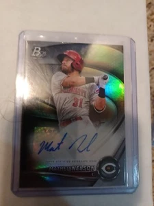 2022 Bowman Platinum Matheu Nelson Top Prospect Auto TOP-100 - Picture 1 of 2