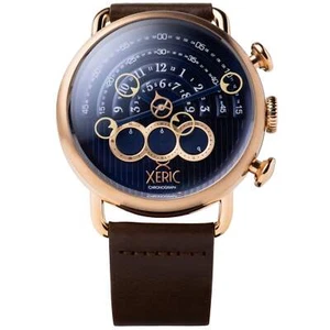 Xeric Halograph Chrono Sapphire Rose Gold Indigo Watch - Brand New - Picture 1 of 3