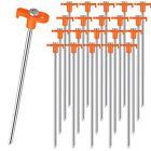 40 Pack 10 Inch Tent Stakes Heavy Duty Galvanized Metal Pegs Rust-Resistant