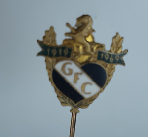 Rare Old metal enamel lavalier stick Pin badge Unknown 50th Anniversary GFC 1969