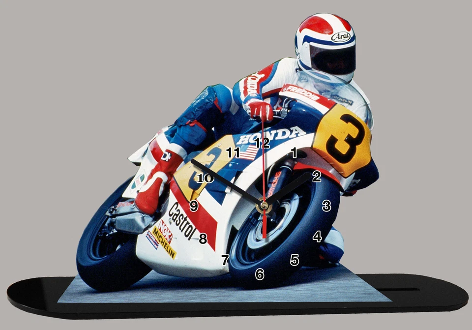 MOTO MINIATURE, FREDDY SPENCER, HONDA, MOTO GP EN HORLOGE, 01 - Photo 1/1
