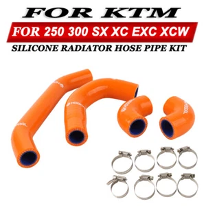 Silicone Radiator Coolant Hose Pipe Kit For KTM 250 300 XC SX EXC XCW 2024 - Bild 1 von 11