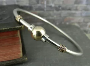 Braccialetto GR in oro sterling 925 14 carati per bambini chiusura a sfera con chiusura a sfera Petite - Foto 1 di 5