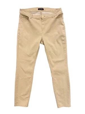 Ellen Tracy Womens Mid Rise Tan Denim Pants Straight Leg Pants Stretch Size 12 - Image 1 of 4