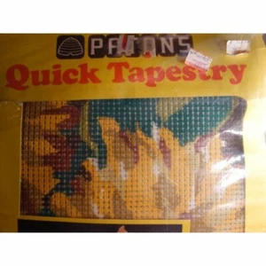 PATONS Quick Tapestry Kit, Sunflowers .12" x 20" x 3", Unused and EXTREMELY RARE - Picture 1 of 9